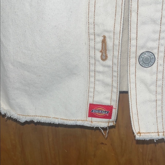 Dickies Off-White Button-Up Jacket size Large. - Picture 4 of 8
